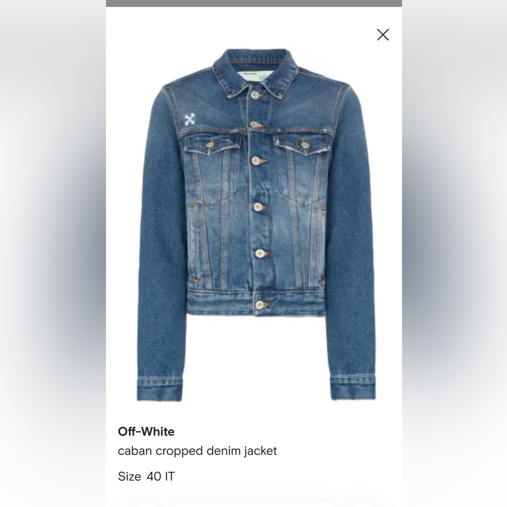 Off-white made in Italy 🇮🇹 Jean Jacket like new
